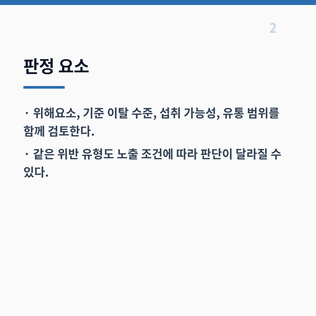 식품 회수 등급은 위해 수준과 위반 중대성에 따라 1·2·3등급으로 나뉜다 카드뉴스 3장